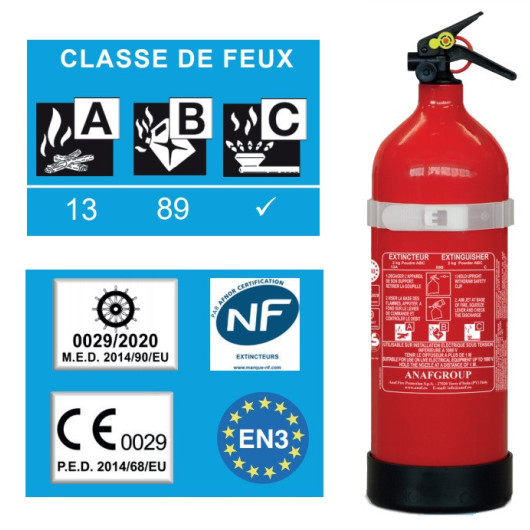 EXTINCTEUR A POUDRE 1KG ANAF GROUP